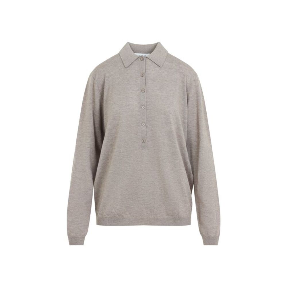 The Frankie Shop Tala Knit V-Neck Polo Women